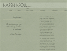 Tablet Screenshot of karenkroll.com